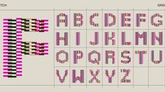 an old fashioned font and numbers made out of pixels