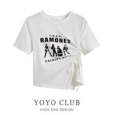 a t - shirt with the words ramon's on it and an image of two people