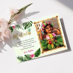 Green Tropical Mahalo Thank You Card | Zazzle Baby Thank You Cards, Tropical Design, Baby Shower Thank You, Birthday Thank You, Greenery Wedding, Wedding Thank You Cards, Wedding Thank You, Green Background, Green Backgrounds