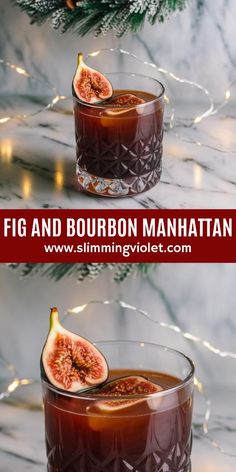 Indulge in a fig and bourbon Manhattan that’s rich, elegant, and perfect for holiday celebrations. The smooth bourbon and sweet fig make this cocktail a standout choice for any festive occasion. Check out the recipe and save this pin for a drink that’s sure to impress your holiday guests! Fig Bourbon Cocktail, Holiday Manhattan Cocktail, Bourbon Martini Recipes, Winter Manhattan Cocktail, Fig Jam Cocktail, Black Walnut Bitters Cocktails, Brown Sugar Bourbon Cocktail, Old Fashioned Recipes Cocktail Bourbon, Bourbon Cocktail Fall