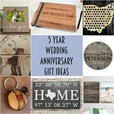 five year wedding anniversary gift ideas for the couple and their guests to share with each other