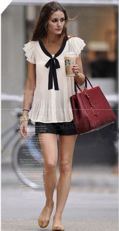 olivia palermo Elegante Casual, 가을 패션, Chiffon Blouse, Fashion Mode, Spring Summer Outfits, Palermo