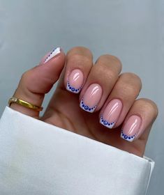 Greek Holiday Nails, Mykonos Nails, Greek Nails Designs, Santorini Nails, Greek Nails, Summer Holiday Nails, Nail Designs For Summer, Greek Holiday, Fresh Nail