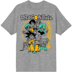 Bring the fun of the game anywhere in real life with this cool DBZ inspired tee! This fun adult men’s t-shirt has a large illustrated graphic on the front of all your favorite characters from the Dragon Ball Origins video game. This comfy crew neck tee in heather gray is made of high-quality, premium polyester and cotton material, and is professionally printed to ensure long-lasting color and print quality. It can be machine washed in cold water with like colors, and tumble dried on low for easy College Ootd, Cartoon Inspiration, Fun Characters, Kids Pattern, Clothes Aesthetic, Sleeve Packaging, Pattern Graphic, Crew Neck Tee, Dragon Ball Z