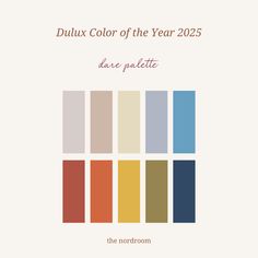 the color palette for duux color of the year