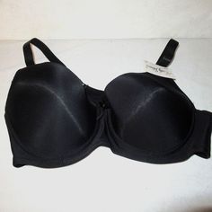 Emily Johnson Black Padded Underwire Bra 40d Nwt Black Full Cup Bra With Medium Bust Support, Black Full Coverage Bra With Padded Cups, Black Full Coverage Padded Bra, Black Full Coverage Classic Bra, Classic Black Underwire Bra, Full Coverage Black Bra With Medium Bust Support, Black Full Coverage Bra With Medium Bust Support, Classic Black Bra With Medium Bust Support, Black Full Cup Bra Partially Lined