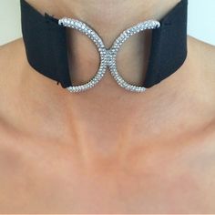 Our Website Hauteaccessoriesnyc.Com Or You Can Purchase From Our Posh Mark ! Also Follow Our Instagram : Hauteaccessoriesnyc Elegant Adjustable Choker For Night Out, Silver Choker For Night Out, Trendy Silver Choker For Formal Occasions, Trendy Silver Formal Choker, Trendy Silver Jewelry For Night Out, Modern Black Party Choker, Silver Rhinestone Jewelry For Night Out, Adjustable Black Jewelry For Night Out, Adjustable Silver Choker For Party