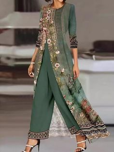 Affordable Casual Green Jersey, Costum Elegant, Party Mode, Chic Type, Jumpsuit Party, Elegant Dresses Long, Chic Look, Sleeveless Jumpsuits, Work Attire