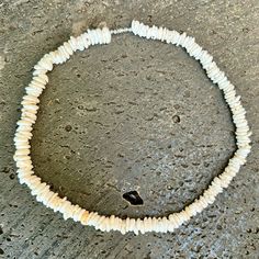 24 Inch Puka Shell Necklace Hawaiian Poke, Puka Shell Necklace, 20 Inch Necklace, Puka Shell, Shell Necklace, Drawstring Pouch, Beach Lovers, Wood Ornaments, Shell Necklaces