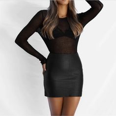 New The Go To Mini Leather Skirt From All Things Golden. Size Xs, Black In Color. A Good Leather Skirt Never Dies. A Classic Shape With A Perforated Edge, This Year Round Staple Can Be Taken From Day To Night With Ease. Perfect To Pair With Your A.T.G Basics And A.T.G Knits. Details: 100% Leather | Lining: 100% Polyester. High-Rise Fit Sits Just Over Belly Button. All Things Golden Custom Exposed Gold Zip At Back. Chic Mini Pencil Skirt For Night Out, Black Mini Pencil Skirt For Fall, Black Pencil Skirt For Fall Party, Fitted Sheer Mini Skirt, Sleek Pencil Skirt For Fall Party, Black Mini Pencil Skirt For Party, Chic Black Pencil Skirt For Party, Sheer Mini Skirt For Night Out, Chic Sheer Mini Skirt