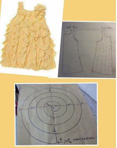 three pictures with different types of clothing and instructions to make them look like they are made out of paper