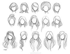 the various hairs and head shapes for each character in this video, we can see how to