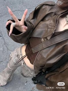 Cooler Style, Looks Black, Brown Leather Jacket, 가을 패션, Mode Vintage, Mode Inspiration, Casual Style Outfits, Dream Clothes, Fashion Killa