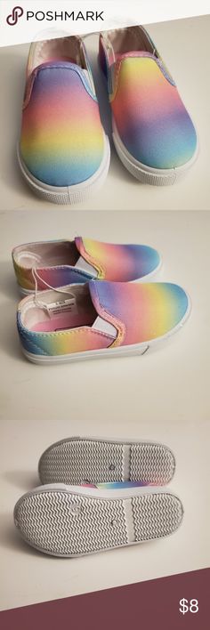 Swiggles rainbow shoes Rainbow show slip on sneakers  Size 5  New Swiggles Shoes Sneakers Spring Heels, Rainbow Shoes, Canvas Slip On Shoes, Sparkle Shoes, Deck Shoes, Glitter Sneakers, Glitter Shoes, Baby Boy Shoes, Boy Shoes