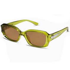 Olive Green Wrap Around Trendy Rectangle Men Women Y2k Cool Fashion Lightweight And Durable This Lightweight Frame With Soft Silicone Elements Is Great For Driving, Running, Golf, Baseball, Cycling, Fishing, Boating, Snowboarding,Skiing,Soccer, Tennis And Other Outdoor Sports. Made With High Quality Materials, The Sunglasses Are Durable And Perfect For Everyday Wear. The Thick Rectangle Frame And Temples Make The Overall Look Of These Sunglasses. The Simple And Compact Design Makes Our Frames Lo Casual Green Rectangular Sunglasses, Green Y2k, 90s Men, Y2k Accessories, Trendy Glasses, Green Wrap, Green Sunglasses, Soccer Tennis, Retro Styles