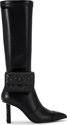 Kurt Geiger London Pouch Knee High Boot (Women) | Nordstrom Luxury Leather-lined Knee-high Boots For Evening, Luxury Knee-high Boots With Leather Lining For Evening, Luxury Mid-calf Boots For Evening, Luxury Evening Mid-calf Boots, Luxury Leather Knee-high Boots For Evening, Luxury Leather Boots With Zipper Closure, Luxury Calf Leather Mid-calf Boots, Luxury Leather Mid-calf Boots, Elegant Faux Leather Knee-high Business Boots