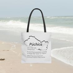 "Looking for the perfect gift for that Salvadoran in your life? Look no further! This beautiful and unique design makes this tote bag the perfect gift idea. Teach everyone around a little Salvadoran slang while strolling around town or enjoying a day at the beach. This stylish tote bag will be a hit at your next gathering. 𝗜𝗧𝗘𝗠 𝗗𝗘𝗧𝗔𝗜𝗟𝗦 ▪️ 3 Sizes: S, M, L ▪️ 100% Polyester ▪️ Boxed corners ▪️ Black cotton handles with reinforced stitching  ▪️ Image printed on both sides ▪️ Designed and printed in the USA TOTE DIMENSIONS ▪️ S: 13\"x13\"x3.5\"  M: 16\"x16\"x3.5\" L: 18\"x18\"x3.5\"   CARE INSTRUCTIONS Remove all items from the bag before cleaning. Suggested to pretreat visible stains with stain remover. Mix warm water with laundry detergent and clean the bag with terry washcloth o Large Capacity Tote Pouch For Gifts, Stylish Tote Bag, Soft Bristle Brush, Laundry Detergent, Stain Remover, Gift For Him, Print Images, Black Cotton, Gift For Her