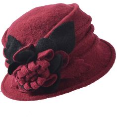 PRICES MAY VARY. Vintage wool cloche hats for women, Felt wool (boiled wool), 100% wool. Handmade item, Complex 3D floral patterns. 1920's hats. easily carried inside suitcase. Cute and crushable in my suitcase, PACKABLE and convenient to carry and absolutely save lots of space. Comfortable and easy to wear in this style winter dress hat. Lightweight and soft. It is a very stylish women winter hat that is going to keep you warm in cold days, yet you will look amazing. One size fits an average woman's head. A little flexibility. ◆ Winter hats for women, handmade item. ◆ This wool felt Women winter hat is soft and warm, very comfortable and easy to wear. ◆ Felt wool, 100% wool. ◆ Boiled wool is thin, you can fold the hat and slip in into your bag, and it is a very stylish wool hat women that Hats For Short Hair, Stylish Winter Hats, 1920s Hats, 1920s Hat, Bamboo Hats, Wool Cloche Hat, Tam O' Shanter, Women Hats Fashion, Boiled Wool