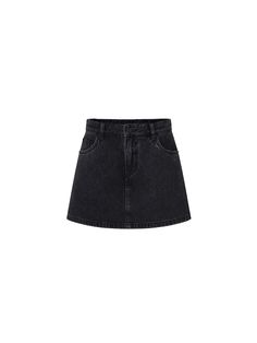 MO&Co. Women's Mini Length Denim Skort Features : - Not include belt- Welt pocket back design- Zipper and button closure Code: MBD2SOTT08The back length of size M(27) is 34cmMATERIALS & CARE Material: 100% CottonOur sizes might be a little different from US/EU sizes. Please check the size chart and choose your size based on your body measurement and preferred style.REMINDER: All items are measured manually. Please note that it's reasonable that there might be minor measurement differences (1-2cm Skort Aesthetic, Skirt Png, Denim Skirt Black, Denim Skort, Black Skort, Body Measurement, Black Denim Skirt, Ishikawa, Black Mini Skirt