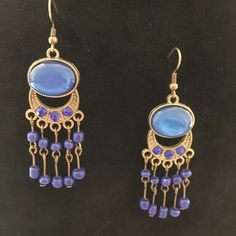 New Without Tags. Beautiful Blue Earrings. Nonsmoking Home. When Items Are Listed For $25, Please No Cheapo Offers At All. I Won’t Consider Them, I Only Get $20 From That Sale. And I Will Have Given You Something Worth Way More Than You Paid. Nickel Free Blue Beaded Earrings For Summer, Cheap Blue Bohemian Chandelier Earrings, Blue Metal Earrings For Summer, Nickel Free Blue Earrings For Summer, Blue Chandelier Earrings For Party, Blue Chandelier Earrings As A Gift, Blue Metal Beaded Earrings For Party, Blue Chandelier Earrings For Gift, Blue Dangle Chandelier Earrings For Summer