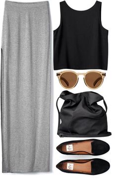 Black Crop Top, Skirt and Black Flats Free Spirit Fashion Aesthetic, Stitchfix 2023, Trendy Spring Outfits, Fashion 90s, Wardrobe Wishlist, Flats Outfit, Elevated Style, Skirt Maxi, Brunch Outfit