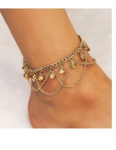 Gorgeous bell anklet in gold. Approx length: 8" with 2" extension (if you needed longer just drop me a note) FEEL FREE TO CONTACT ME WITH ANY QUESTIONS CUSTOM ORDERS WELCOME DELIVERED IN A GIFT BOX Suzan ♥ Bell Anklet, Ankle Bracelets Gold, Ankle Jewelry, Gold Anklet, Ankle Bracelet, Anklet Jewelry, Body Jewellery, Bracelet Gold, Ankle Bracelets