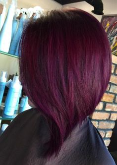 Burgundy Hairstyles, Plum Hair Color, Pelo Color Vino, Burgundy Shades, Colored Hair Tips