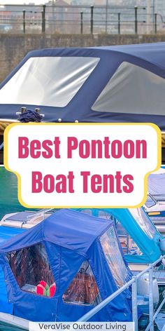 the best pontoon boat tents for small boats