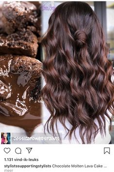 Mocha Hair With Auburn Highlights, Dark Autum Hair Color, Deep Winter Hair Color Highlights, Popular Brunette Hair Colors, Solid Hair Color Ideas For Brunettes, Chocolate Cake Hair Color, Chocolate Cake Hair, Dark Brown Copper Hair Color, Deep Brown Hair With Highlights