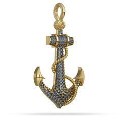 The Stoned Anchor Pendant is a custom designed original with the highest quality 14k, or 18k gold (White or Yellow) and is set with genuine precious stones, your choice of Ruby, Sapphire, or Emerald. SPECIFICATIONS Design Name: Fouled Anchor with Gemstones Pendant Material : Yellow Gold/ White Gold Material Purity : 14K / 18K Material Color : Yellow/White Manufacturing Process: Investment Casting Finish : High Polish Gemstone: Emerald/ Sapphire/ Diamond Gender : Unisex Jewelry Type : Pendant Bai Luxury Gold Sapphire Jewelry, Anchor Pendant Gold, Gemstones Pendant, Investment Casting, Ship Anchor, Treasure Jewelry, Anchor Pendant, Pendant Diamond, Ruby Sapphire