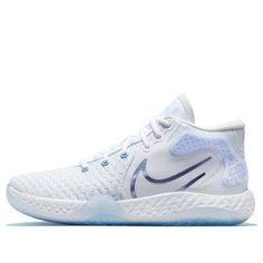 the nike zoom flyknit low in white and blue is available for men