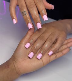 Pink Clear Nails Acrylic, Girly Acrylic Nails Summer, Very Short Acrylics, Short Baby Pink Acrylic Nails, Baby Pink Nails Square, Plain Pink Acrylic Nails, Short Baby Pink Nails, Plain Nails Acrylic