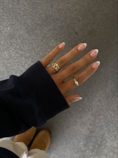 #nails #nailsart #aesthetic #frenchnails #french #naildesign #nailinspiration #jewelry #inspiration Simple Sleek Nails, Plain Nails French Tip, French Tip Gel Extensions, Plain Hoco Nails, Natural Looking Acrylic Nails Square, Grad Picture Nails, Plain Wedding Nails, Formal Gel Nails, Engagement Acrylic Nails