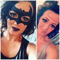 Batman Makeup for girls #batgirl #makeuptutorial Batgirl Makeup, Batman Makeup, Batman Costume For Kids, Makeup For Girls, Diy Batman, Batman Costume Diy, Makeup For Kids, Unique Halloween Makeup