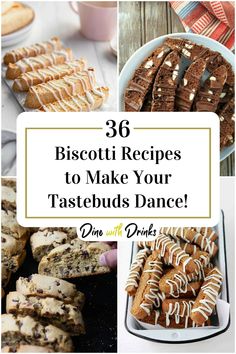 Collage of 4 biscotti recipes. Healthy Biscotti Recipe, Christmas Biscotti Recipe, Italian Biscotti Recipe, Biscotti Flavors, Rusk Recipe, Tea Enthusiast