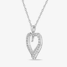 Features: Quick ShipJewelry Closure: Spring Ring ClaspLink Construction: SolidSetting: ProngShape: HeartStone Cut: RoundMetal Color: WhiteChain Length: 18 InchPendant Length: 27mmPendant Width: 19.3mmChain Construction: RopeCare: Wipe CleanStone Type: 25 Cubic ZirconiaMetal: Sterling SilverNecklace Type: Pendant NecklacesCountry of Origin: Imported Fine Jewelry Heart-shaped Crystal Jewelry, Fine Jewelry Heart-shaped Crystal, Fine Crystal Heart Jewelry, White Gold Crystal Heart Pendant Jewelry, Anniversary Crystal Jewelry With Heart Charm, Diamond White Open Heart Jewelry, White Gold Crystal Heart Pendant Necklace, Anniversary Heart Pendant Necklace In Crystal, Anniversary Crystal Heart Pendant Necklace