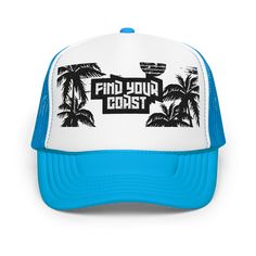 🌞🧢 Foam Trucker Hat: Coastal Style! 🧢🌞 Stand Out, Coast In Ready to make waves? Our Foam Trucker Hat is your ticket to coastal cool. Whether you’re beachcombing, boardwalk strolling, or simply soaking up the sun, this hat has you covered. Here’s why it’s a must-have: 🏄‍♂️ Premium Look & Feel: Crafted from high-quality polyester and foam, it guarantees style that’s as refreshing as a sea breeze. 🌺 Adjustable Snap: Customize the fit for all-day comfort—whether you’re chasing seagulls or chas Blue Summer Trucker Hat For Travel, Summer Trucker Hat In Blue For Travel, Blue Trucker Snapback Hat For Beach, Blue 5-panel Snapback Hat For Beach, Black 5-panel Trucker Hat For Beach, Blue Snapback Hat For Summer Outdoor Activities, Short Tank Top, Mens Travel Bag, Make Waves