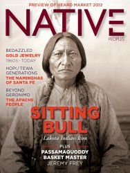 the cover of native magazine sitting bull