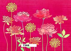 an image of flowers on a pink background