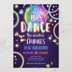 an event poster with the words leap dance on it