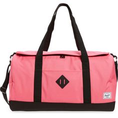 For Her: A U-Shaped Opening Means Convenient Access To Your Essentials In This Weekend-Ready Duffle Bag Featuring Double Carrying Handles And A Contrast Trim. 100% Polyester Imported 20½"W X 11¾"H X 11½"D. 29½" Strap Drop. For Him: 20½"W X 11¾"H X 11½"D. (Interior Capacity: Extra-Large.) Double Carrying Handles Define A Classic Duffle Designed With Contrast Trim And A Sleek Silhouette Crafted Of Recycled Materials. Recycled Polyester Pink Rectangular Duffle Bag For School, Pink Bag With Adjustable Strap For Weekend, Everyday Pink Rectangular Duffle Bag, Casual Pink Duffle Bag With Adjustable Strap, Casual Pink Duffle Bag For Weekend, Casual Pink Duffle Bag For School, Trendy Pink Duffle Bag With Adjustable Strap, Trendy Pink Duffle Bag For Daily Use, Pink Duffle Bag With Adjustable Strap For Everyday Use