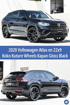 the volkswagen atlas on 22x9 and koko kuture wheels kapan gloss black