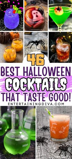 46 Best Halloween Cocktails That Taste Good | Halloween Recipes Halloween Martini, Spooky Cocktails, Pasteles Halloween, Apple Cocktail, Halloween Cocktail, Jello Shot, Best Cocktail Recipes, Halloween Cocktails