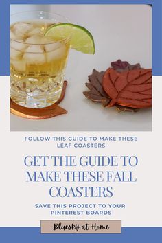 the guide to make these fall coasters