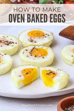 how to make oven baked eggs on a plate