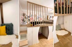 there are two pictures of the same room in this house, and one has stairs