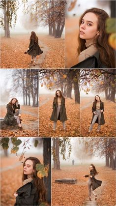 a woman is posing in the woods with her hands on her hips and looking into the distance