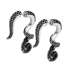 Description: Vivid Design: The whole fake gauge stud earring is made into the octopus claw shape, snake shape, skull shape, and mermaid shape. Fine Craftsmanship: The octopus sucking disc is highly paved, vivid, and exquisite. Worry-Free After-Sales: 60-day refund or exchange guarantee, we proceed with the request for you in 12 hours. Fast-Shipping: US (2-6 days); UK (6-8 days); CA ( 15-20 days); AU (10-15 days); EUROPE (10-25 days); Other Places (12-25 days). Size: Pin Thickness: 20 Gauge=0.8 m Lobe Earrings, Skull Shape, Fake Gauge Earrings, Gauge Earrings, Fake Gauges, Double Sided Earrings, Silver Bodies, Gauged Earrings, Red Gemstones