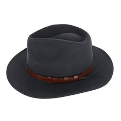 Add a pop of personal style to any outfit with this pinched crown fedora. This fedora is not only made of Australian wool but its unique colors that fit the fall feeling perfectly. The faux leather hatband adds an edgy touch to a smooth wool finish. Lined for warmth this hat is the perfect accessory to weather the cool crisp air in fashion. Made of 100% Australian Wool Fall Feeling, Leopard Hat, Straw Panama Hat, Safari Hat, Wide Brim Fedora, Crisp Air, Wool Fedora, Fall Feels, Hat Band