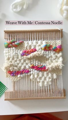 weaving with me contesa nolle on the loom is an easy project for beginners